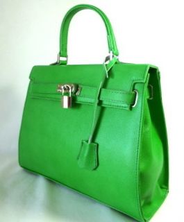 Sina Italy Trend Echte Leder Handtasche Bag Neu Grün
