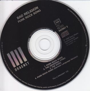 BAD RELIGION   PUNK ROCK SONG / 1996 GERMANY / 4 TRACK / CD