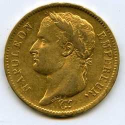 1811 French 40 Francs Napoleon Fance Gold Coin