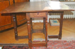 Englischer Gateleg Table Antik Tisch Salontisch England um 1890