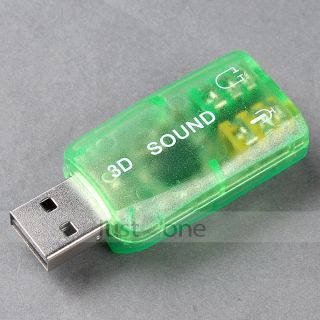 USB 5.1 3D surround Sound card karte media