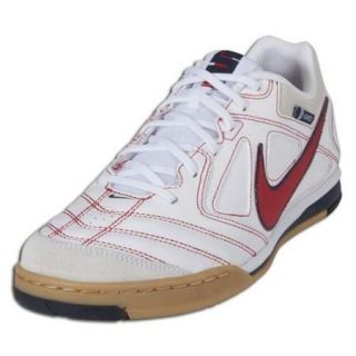 NEW Mens Size 7.5 NIKE GATO 5 LTR Leather Indoor Soccer Shoes White