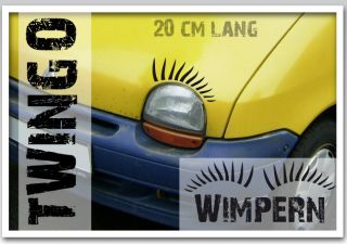 Twingo Wimpern   Autoaufkleber   Aufkleber   ** DAS ORIGINAL **   von