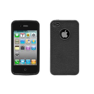 Schutzhülle Schale Gummi Schwarz iPhone 4S Robust Case Cover