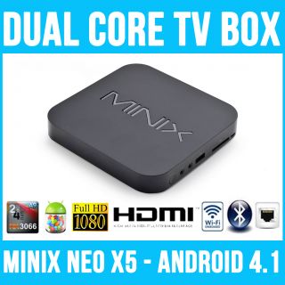 MiniX NEO X5 Android 4.1 Dual Core Smart TV Box, Mini PC, Bluetooth