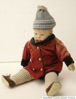 Käthe Kruse Puppe H. 43cm; m. Kleidung, s. Fotos, bespielt, ca.1928