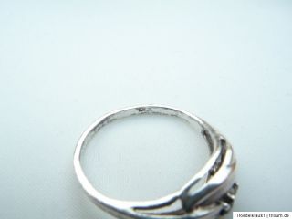 Theodor Klotz filigraner Saphir Silber Ring 925 Silber Gr.18,6mm