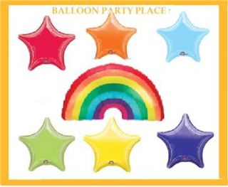 RAINBOW birthday party SUPPLIES balloon decorations RED BLUE GREEN