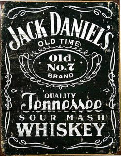 Jack Daniel`s Whiskey Vintage Schild Whisky Werbung *958