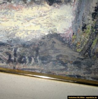 Stilleben Öl auf Leinwand Gemälde Ölbild Ölgemälde signiert