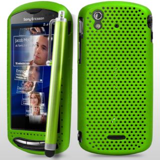 Grün Stilvolle Mesh Hard Case Für Sony Ericsson Xperia Pro + Stift