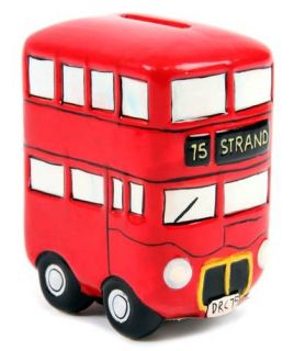 Spardose London Doppeldeckerbus aus Keramik Bus England