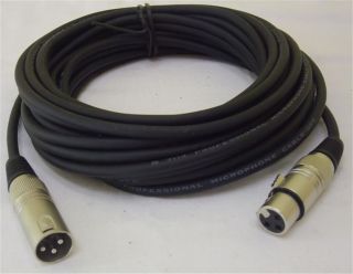 10m Mikrofonkabel Mikrofon Kabel 3 pol XLR XLR Neutrik komp. DMX Kabel