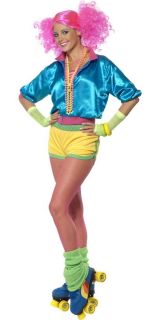 80s Lets Get Physical / Skater Girl 1980s Fancy Dress Eighties Ladies