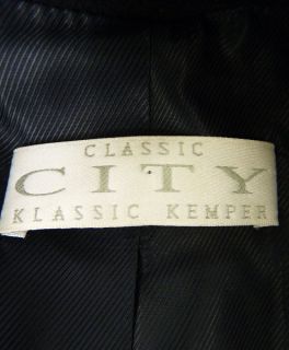 CLASSIC CITY KLASSIK KEMPER JACKE schwarz Gr. 40 100% KASCHMIR /WD985