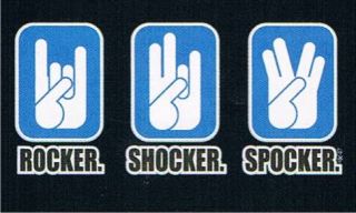 ROCKER SHOCKER SPOCKER Adult Humor Offensive Rude Gestures Cool Funny
