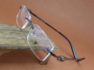 Neu silber grau OHNE RAHMEN Brillengestell A532B brille