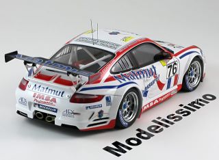 18 Auto Art Porsche 911 (997) GT3 RSR #76 1st GT2 Class Le Mans 2007