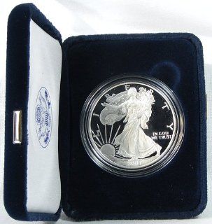 2007 Proof American Eagle Silver Dollar with Original