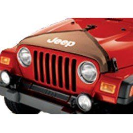 Jeep Wrangler 2007 2012 Front Hood Cover T Style W/Logo Khaki Mopar