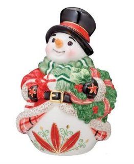 Heirlooms Bustling Snowman Bell, Dated 2008 Ornament