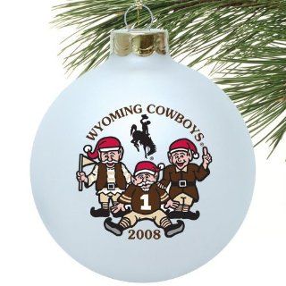 Wyoming Cowboys White 2008 Collectors Series Ornament