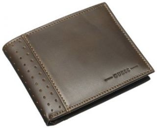 Guess Mens Passcase Billfold, Brown, One Size Clothing