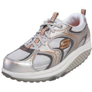 Shape Ups   Power Pressed Walking Shoe,Silver Orange,9.5 M US Shoes