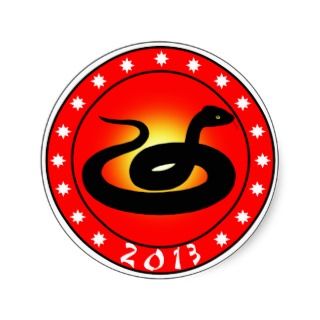of the snake, Chinese New Year 2013 Square Sticker