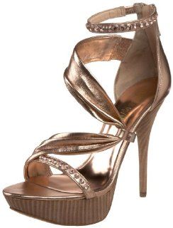 GUESS by Marciano Womens Shany Platform Sandal,Pink,5 M US Shoes
