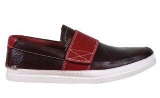 Timberland Mens Shoes Velcro Slip On Burgundy 18551 Shoes