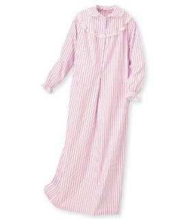 National Striped Flannel Nightgown   Long Clothing