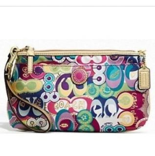 Limited Edition Poppy Doodle Capacity Wristlet Clutch Bag Multi Shoes