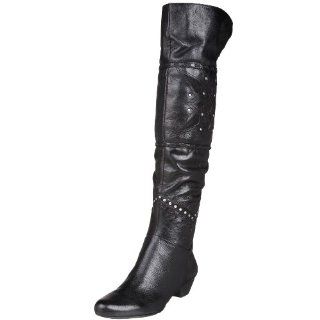 Nine West Womens Sheanne Cut Out Boot,Black,6 M US Shoes