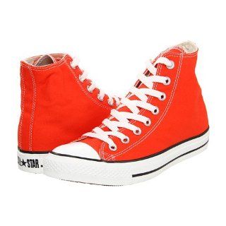 All Star Chuck Taylor Bright Orange New Womens Hi Trainers Shoes Boots