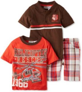 Little Rebels Boys 2 7 Three Piece Helicopter Rescue Short