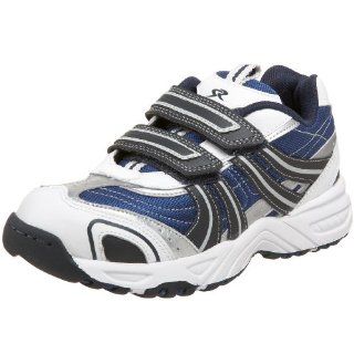 Grind Hook And Loop Sneaker,White/Navy/Silver,8.5 W US Toddler Shoes