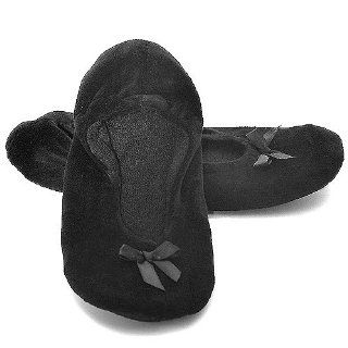Girls Black Felt Ballerina Slippers 10 6 Sock Connection Shoes