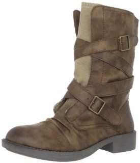 Roxy Womens Biscayne Motorcycle Boot,Tan,6 B US Shoes