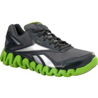 Reebok Zigactivate Gravel/Green/Silver Boys 10.5M Shoes