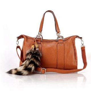 Tony Vincenzio Genuine Leather Brown Womens Handbag