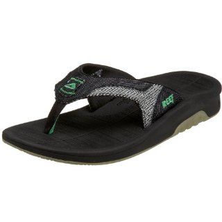 Reef Mens Greenwall Sandal,Black/Denim,7 M US Shoes