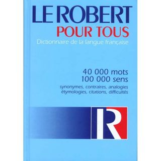 LE ROBERT POUR TOUS   Achat / Vente livre pas cher