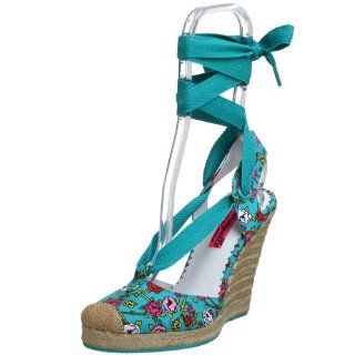 Betseyville Womens Victoria Espadrille,Turquoise,7 M Shoes