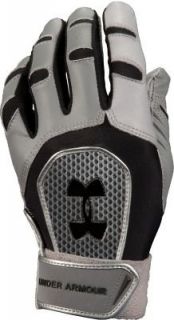 Under Armour Adult Cage III Grey Batting Gloves   2XL