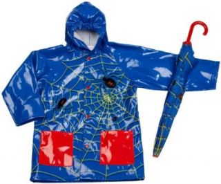 Chief Toddler Spider Jacket/Umbrella Set,Blue,5 6 M Toddler Shoes