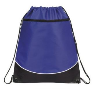 Deluxe Cinch Drawstring Two Tone Backpack Bookpack Bag