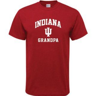 Indiana Hoosiers Cardinal Red Grandpa Arch T Shirt Sports