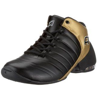 AND1 Mens Legend Mid Athletic Shoes (6.5, Black/Black/24Karat) Shoes