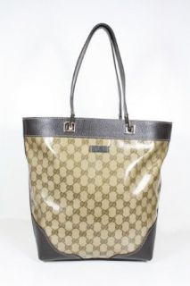 Gucci Handbags Crystal (Coating) Beige Brown and Leather